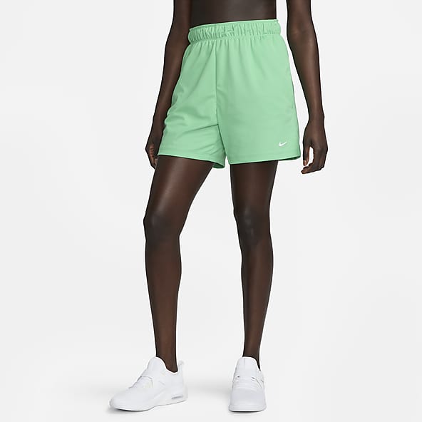 Green nike shorts womens shop